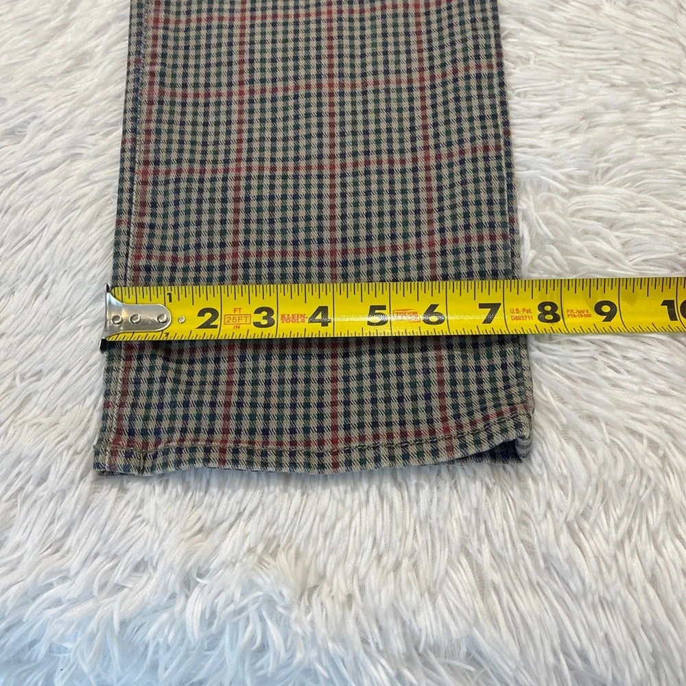 Code Bleu CHELSEA  CLASSIC STRIGHT Checkered JEANS SIZE 12